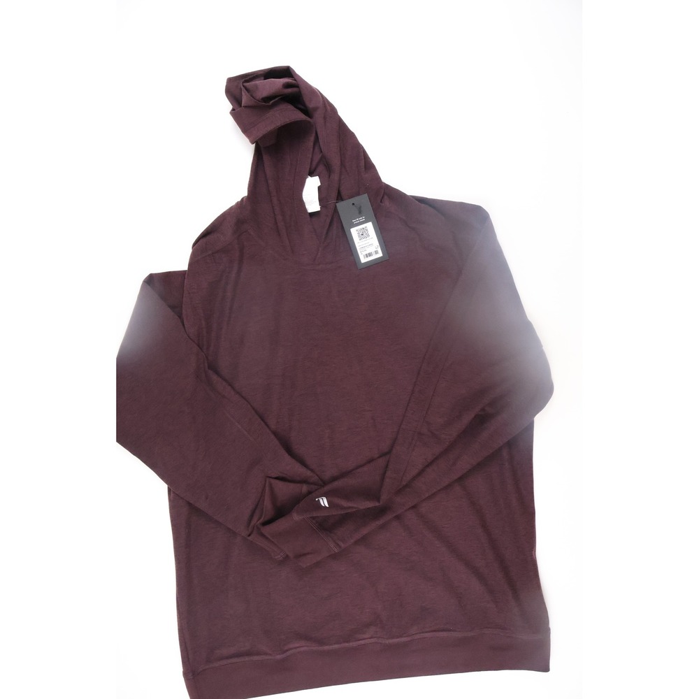 Fabletics Mens Hoodie The Cloud Jersey Oxblood Heather XL NWT $80